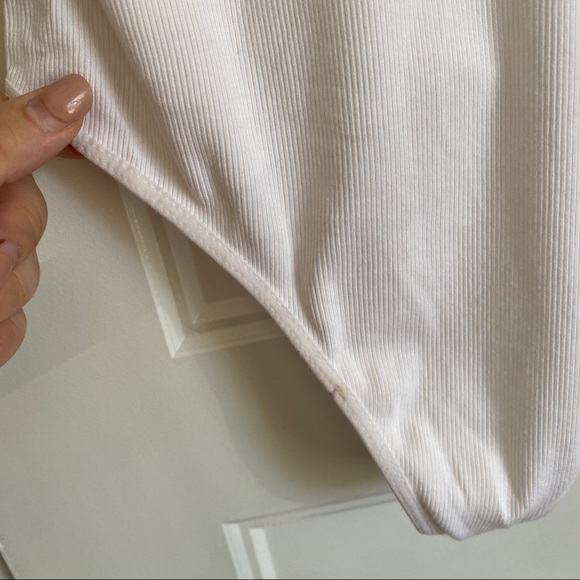 Wilfred Ribbed Ruffle Tank Bodysuit - Picture 5 of 5